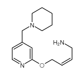 4-[4-(Piperidinomethyl)pyridyl-2-oxy]-cis-2-butenamine structure, CAS 118288-25-8