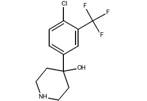 4-[4-Chloro-3-(trifluoromethyl)phenyl]-4-piperidinol structure, CAS 21928-50-7