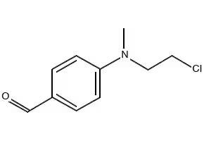 4-[N-Methyl-N-(2-chloroethyl)]aminobenzaldehyde structure, CAS 94-31-5