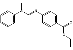 4-{[(Methylphenylamino)methylene]amino}benzoic acid structure, CAS 57834-33-0