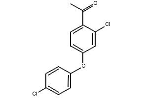 4-Acetyl-3,4'-dichlorodiphenylether structure, CAS 119851-28-4