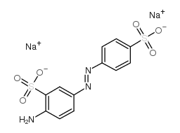 4-Amino-1,1'-azobenzene-3,4'-disulfonic acid sodium salt structure, CAS 2706-28-7