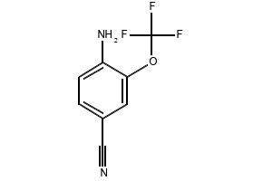 4-Amino-3-(trifluoromethoxy)benzonitrile structure, CAS 175278-23-6