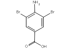 4-Amino-3,5-dibromobenzoic acid structure, CAS 4123-72-2