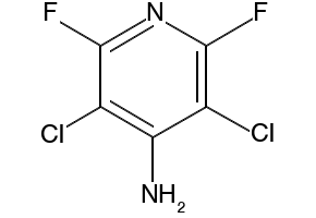 4-Amino-3,5-dichloro-2,6-difluoropyridine structure, CAS 2840-00-8