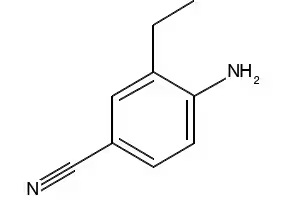 4-Amino-3-ethylbenzonitrile structure, CAS 170230-87-2