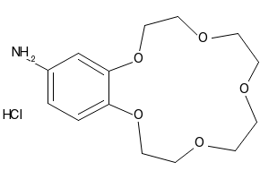 4-Aminobenzo-15-crown-5 hydrochloride structure, CAS 111076-66-5