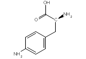 4-Amino-L-phenylalanine structure, CAS 943-80-6