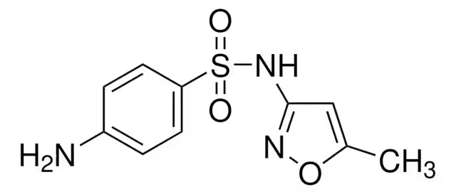 4-Amino-N-(5-methyl-3-isoxazoyl)benzenesulfonamide structure, CAS 723-46-6