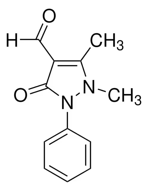 4-Antipyrinecarboxaldehyde structure, CAS 950-81-2