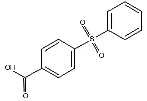 4-Benzenesulfonylbenzoic acid structure, CAS 5361-54-6