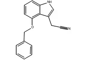 4-Benzyloxy-3-indoleacetonitrile structure, CAS 1464-11-5