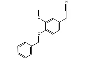 4-Benzyloxy-3-methoxyphenylacetonitrile structure, CAS 1700-29-4