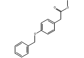 4-Benzyloxyphenylacetic acid methyl ester structure, CAS 68641-16-7