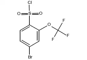 4-Bromo-2-(trifluoromethoxy)benzene sulphonyl chloride structure, CAS 175278-14-5