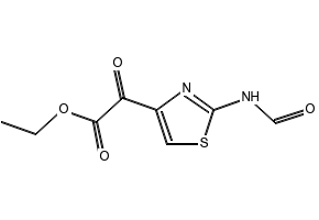 (2-Formylaminothiazol-4-yl)-oxo-acetic acid ethyl ester structure, CAS 64987-03-7