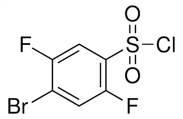 4-Bromo-2,5-difluorobenzenesulphonyl chloride structure, CAS 207974-14-9