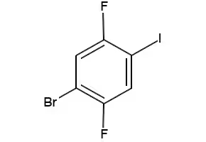 4-Bromo-2,5-difluoroiodobenzene structure, CAS 145349-66-2