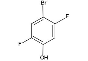 4-Bromo-2,5-difluorophenol structure, CAS 486424-36-6
