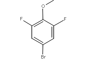 4-Bromo-2,6-difluoroanisole structure, CAS 104197-14-0