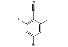 4-Bromo-2,6-difluorobenzonitrile structure, CAS 123843-67-4