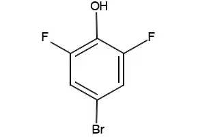 4-Bromo-2,6-difluorophenol structure, CAS 104197-13-9