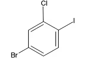 4-Bromo-2-chloroiodobenzene structure, CAS 31928-47-9