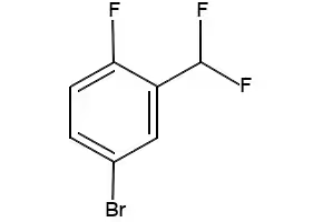 4-Bromo-2-difluoromethyl-1-fluorobenzene structure, CAS 445303-69-5
