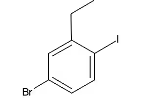 4-Bromo-2-ethyliodobenzene structure, CAS 175278-30-5