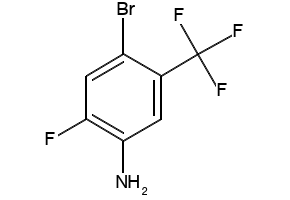 4-Bromo-2-fluoro-5-(trifluoromethyl)aniline structure, CAS 104460-70-0