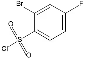 4-Bromo-2-fluorobenzenesulfonyl chloride structure, CAS 216159-03-4