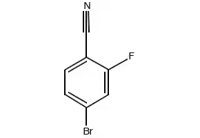 4-Bromo-2-fluorobenzonitrile structure, CAS 105942-08-3