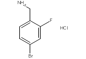 4-Bromo-2-fluorobenzylamine hydrochloride structure, CAS 147181-08-6
