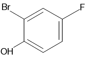 4-Bromo-2-fluorophenol structure, CAS 2105-94-4