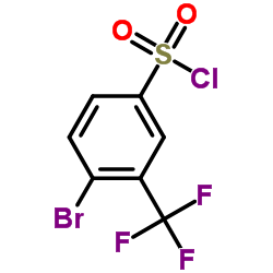 4-Bromo-3-(trifluoromethyl)benzene sulphonyl chloride structure, CAS 351003-47-9