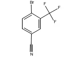 4-Bromo-3-(trifluoromethyl)benzonitrile structure, CAS 1735-53-1