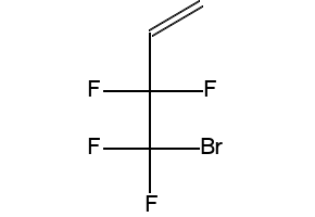 4-Bromo-3,3,4,4-tetrafluorobut-1-ene structure, CAS 18599-22-9