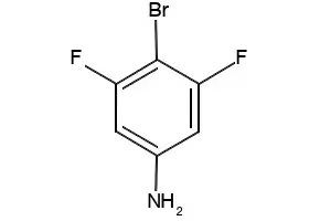 4-Bromo-3,5-difluoroaniline structure, CAS 203302-95-8