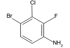 4-Bromo-3-chloro-2-fluoroaniline structure, CAS 115843-99-7