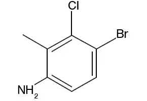 4-Bromo-3-chloro-2-methylaniline structure, CAS 627531-47-9
