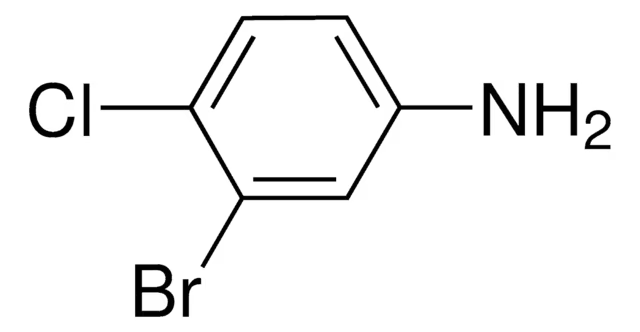 4-Bromo-3-chloroaniline structure, CAS 21402-26-6