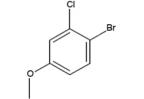 4-Bromo-3-chloroanisole structure, CAS 50638-46-5