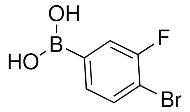 4-Bromo-3-fluorobenzeneboronic acid structure, CAS 374790-97-3