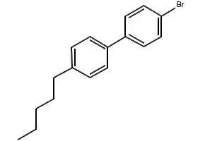 4-Bromo-4'-n-pentylbiphenyl structure, CAS 63619-59-0
