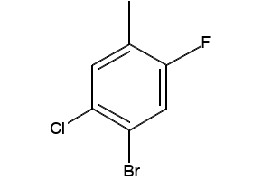 4-Bromo-5-chloro-2-fluorotoluene structure, CAS 201849-17-4
