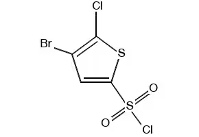 4-Bromo-5-chlorothiophene-2-sulphonyl chloride structure, CAS 166964-35-8