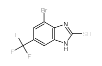 4-Bromo-6-(trifluoromethyl)benzimidazole-2-thiol structure, CAS 175135-17-8