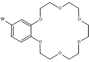 4'-Bromobenzo-18-crown-6 structure, CAS 75460-28-5