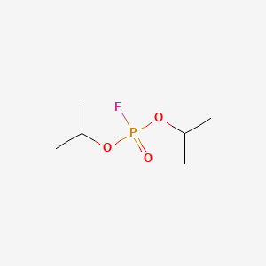 Diisopropyl fluorophosphate structure, CAS 55-91-4