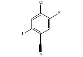 4-Chloro-2,5-difluorobenzonitrile structure, CAS 135748-35-5